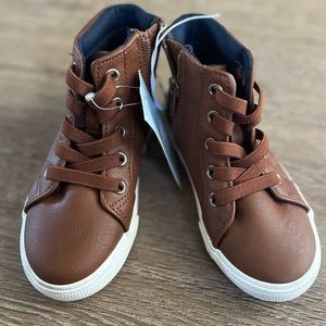 Cat & Jack Toddler Boys Faux Leather Hi Tops Size 9